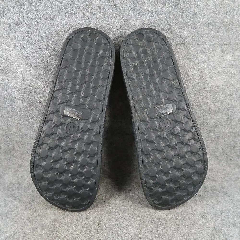 Casual Shoes Mens 11 Slides Sandals Slip On Comfort Black Flat Open Toe